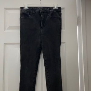 Abercrombie and Fitch black high rise super skinny jeans